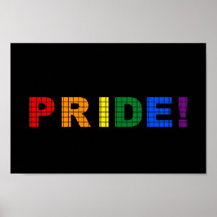 LGBT pride text sign