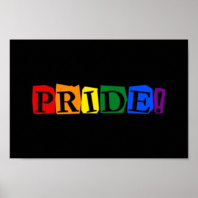 LGBT pride text sign (Front)
