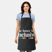 LGBT Pride The Future Is Inclusive Gay Lesbian Apron (Worn)