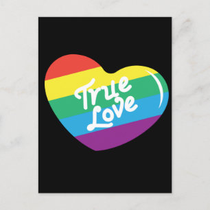 LGBT+Pride. True love Postcard
