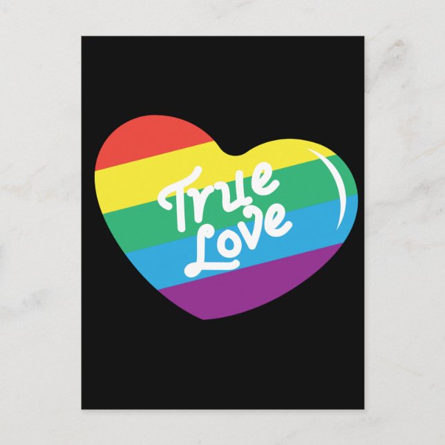 LGBT+Pride. True love  Postcard (Front)