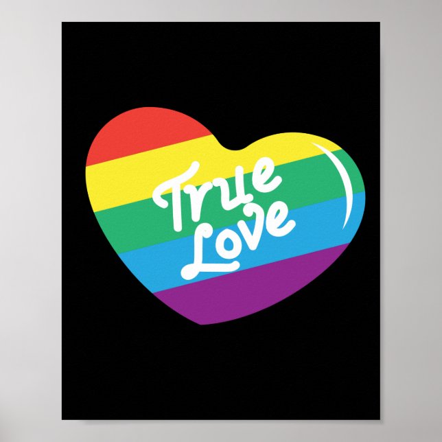 LGBT+Pride. True love Poster (Front)