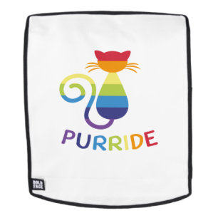 LGBT Purride Gay Lesbian Pride Cat Funny Gift Backpack