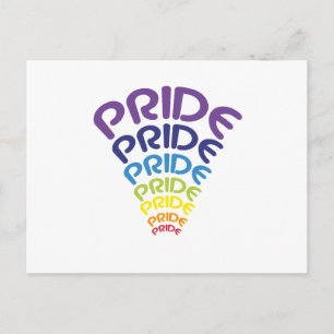LGBT Purride Gay Lesbian Pride Cat Funny Gift Postcard