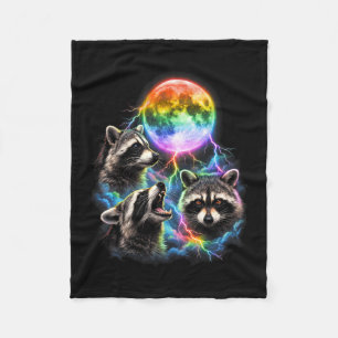 Lgbt raccoon bootleg bisexual lesbian gay fleece blanket