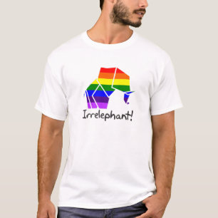 LGBT Rainbow Colors Elephant Irrelephant Gift  Uni T-Shirt