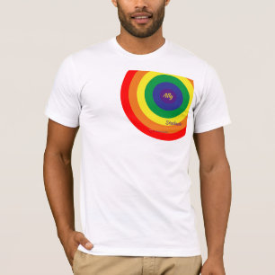 LGBT Rainbow Colour Circles Personalize T-Shirt
