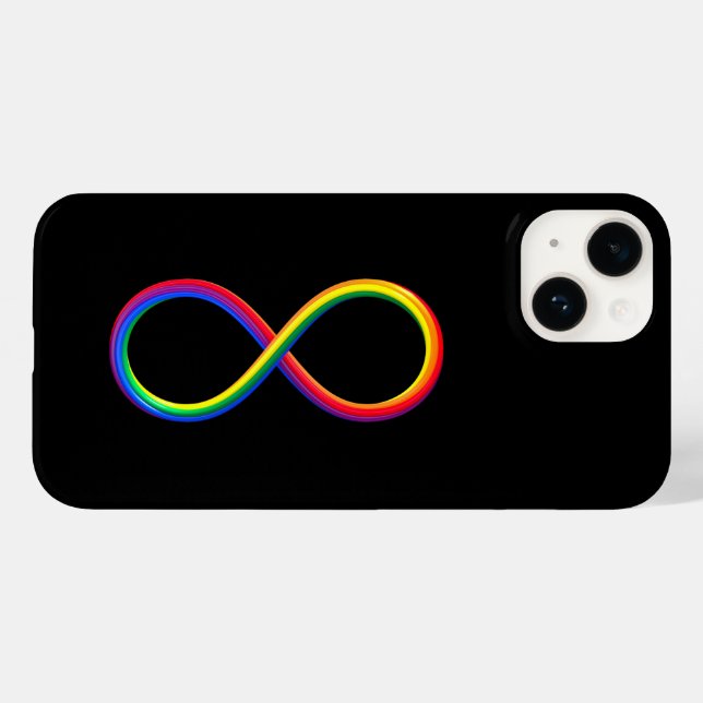 LGBT Rainbow Colour Infinity Symbol Case-Mate iPhone Case (Back (Horizontal))