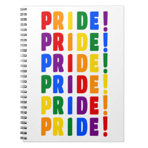 LGBT Rainbow Colours Pride Notebook