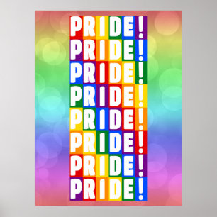 LGBT Rainbow Colours Pride Poster