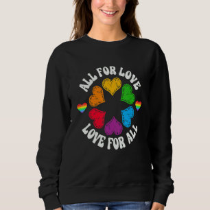 Lgbt Rainbow Cool Lip Heartbeat Gay Pride Lgbt Rai Sweatshirt