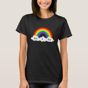 Lgbt Rainbow Cool Lip Heartbeat Gay Pride Lgbt Rai T-Shirt