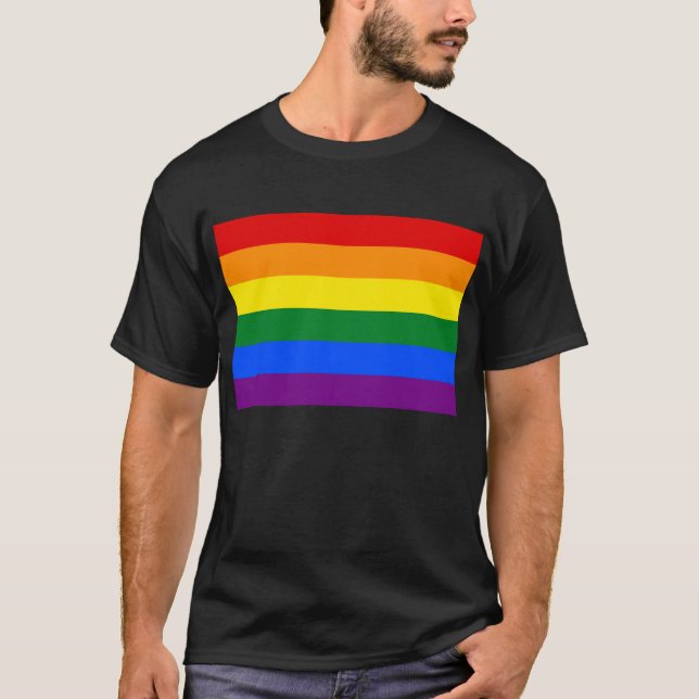 LGBT Rainbow Flag T-Shirt (Front)