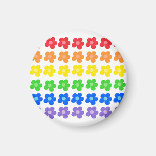 LGBT Rainbow Flowers Gay Pride Freedom & Equality  Magnet