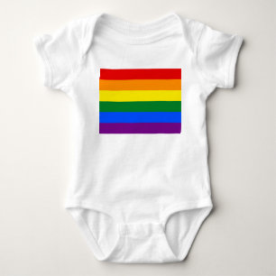 LGBT Rainbow Gay Pride Flag Baby Bodysuit