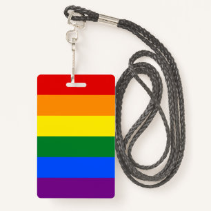LGBT Rainbow Gay Pride Flag Badge