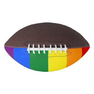 LGBT Rainbow Gay Pride Flag Football