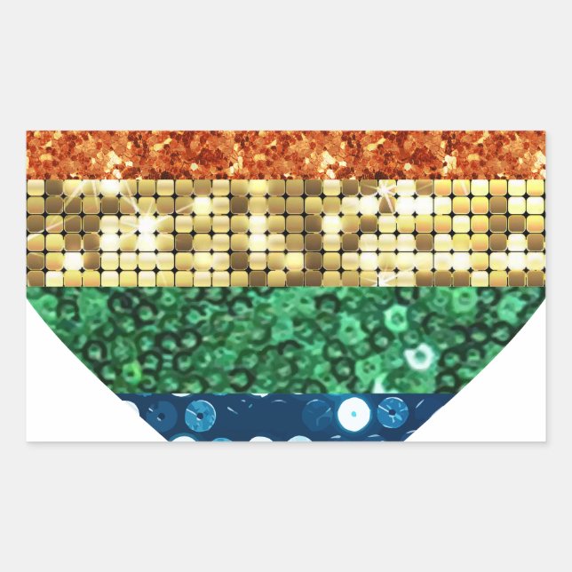 lgbt rainbow heart sticker (Front)