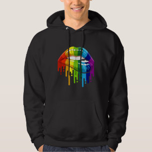 LGBT Rainbow Lip Gay Pride Hoodie