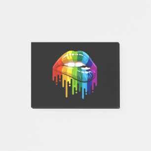 LGBT Rainbow Lip Gay Pride Post-it Notes