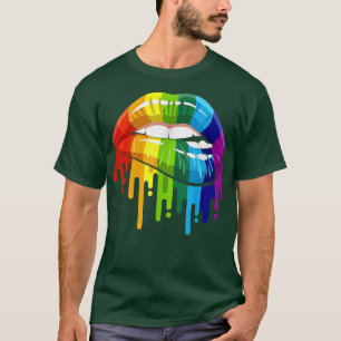 LGBT Rainbow Lip Gay Pride T-Shirt