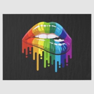 LGBT Rainbow Lip Gay Pride Tissue Paper