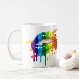 LGBT Rainbow Lips  Coffee Mug