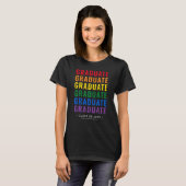 LGBT Rainbow Pride Graduate T-Shirt (Front Full)