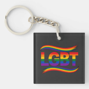 LGBT Rainbow Pride Keychain