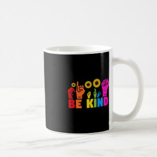 LGBT Rainbow Pride Month  ASL  Be Kind Hand Sign L Coffee Mug