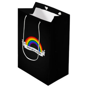 LGBT rainbow pride Mousepad Medium Gift Bag