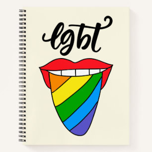 LGBT Rainbow Tongue Notebook