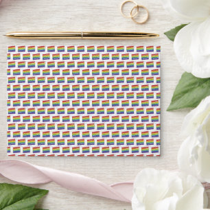 LGBT Rainbow Wedding Layer Cake Slice Gay Pride Envelope