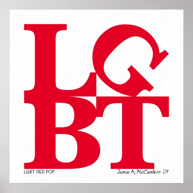 LGBT Red Pop Poster (Front)