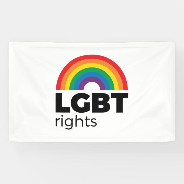 LGBT Rights Rainbow 2 Banner (Horizontal)