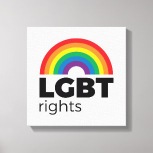 LGBT Rights Rainbow Canvas Print