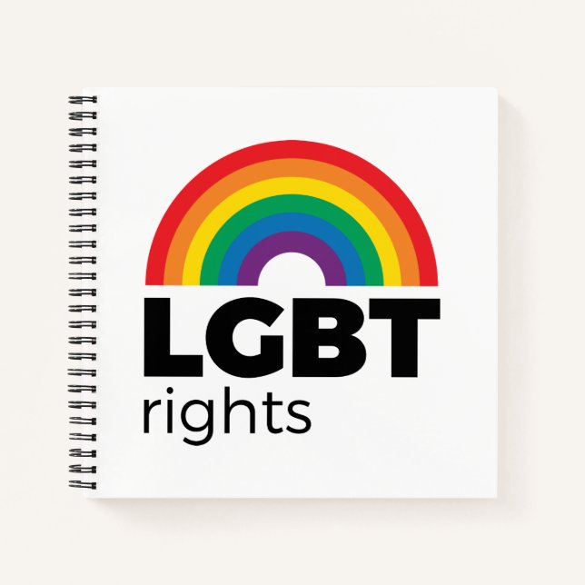 LGBT Rights Rainbow Notebook (Front)