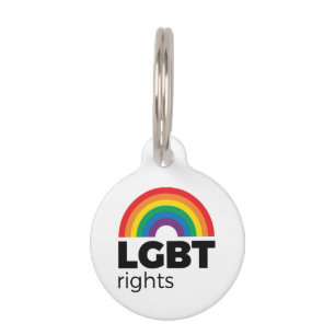 LGBT Rights Rainbow Pet Tag