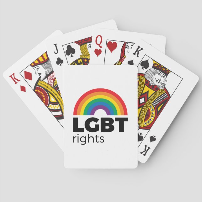 LGBT Rights Rainbow Playing Cards (Back)
