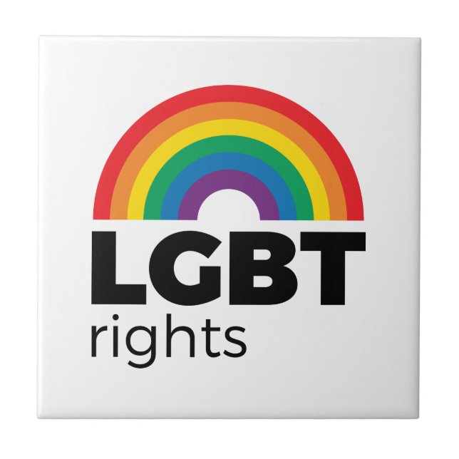 LGBT Rights Rainbow Tile (Front)