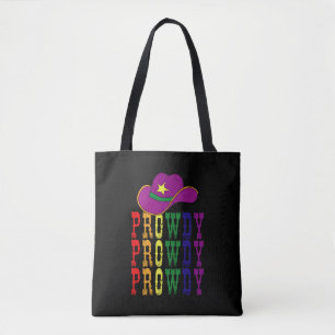 LGBT Rodeo Cowboy Cowgirl Howdy Gay Western  Tote Bag