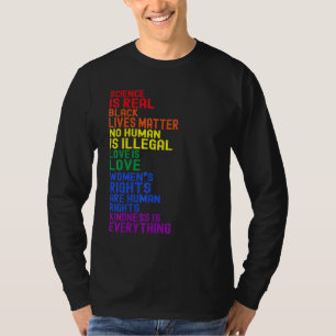 Lgbt Science Is Real Gay Pride Blm Love Is Love Wo T-Shirt