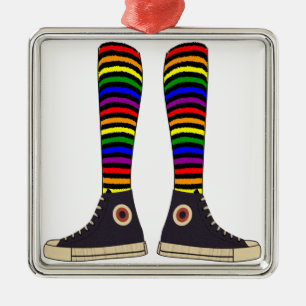LGBT Socks Metal Ornament