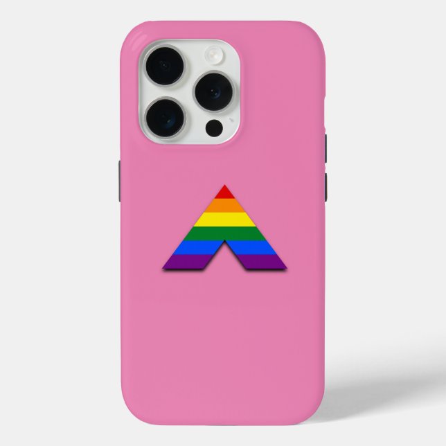 LGBT straight ally pyramid symbol  Case-Mate iPhone Case (Back)