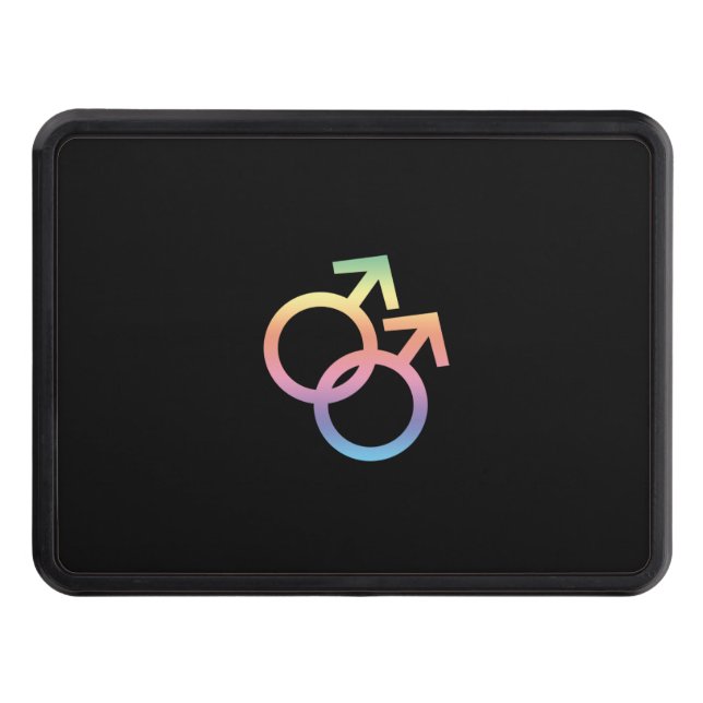 LGBT Symbol Trailer Hitch Cover (Front)