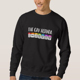 LGBT The Gay Agenda Lesbian Transgender Bisexual Sweatshirt