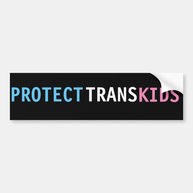 LGBT Trans Rights Bumper Sticker (Front)
