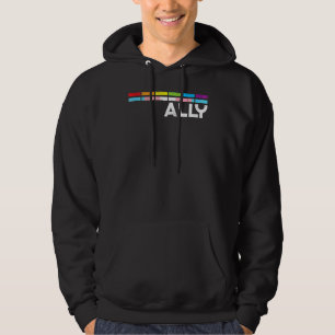 Lgbt Transgender Ally Transsexual Trans Pride Flag Hoodie