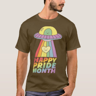 LGBT Ufo Dropped Happy Pride Month To Gay Lesbian  T-Shirt