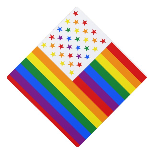LGBT USA GRADUATION CAP TOPPER (Front)